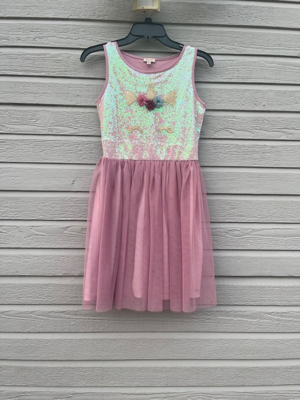 Zenzii Pink Sequin Kids Casual Dress